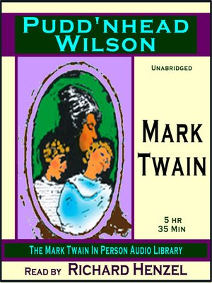 cover image of Puddnhead Wilson